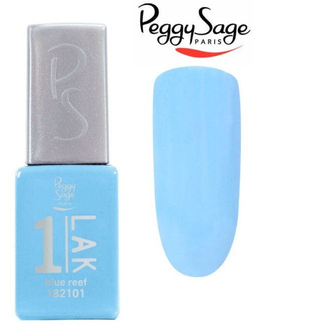PEGGY SAGE - SMALTO GEL SEMIPERMANENTE 3IN1 1-LIKE , Bluee Reef 121081